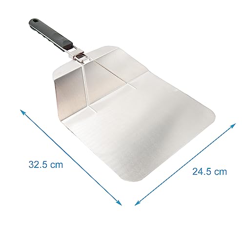 Intirilife Pizzaschieber Edelstahl 53,5 cm Faltbar Pizzaheber Klappgriff