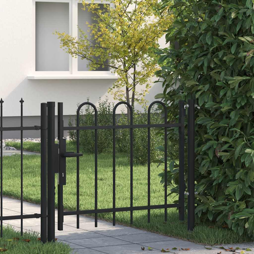vidaXL Boxtel Gartentor 100x75 cm Stahl Bügelaufsatz