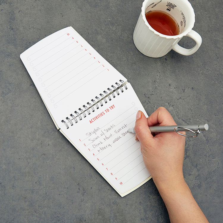 Kikkerland Home Bucket List Notepad Eimer 96 Seiten