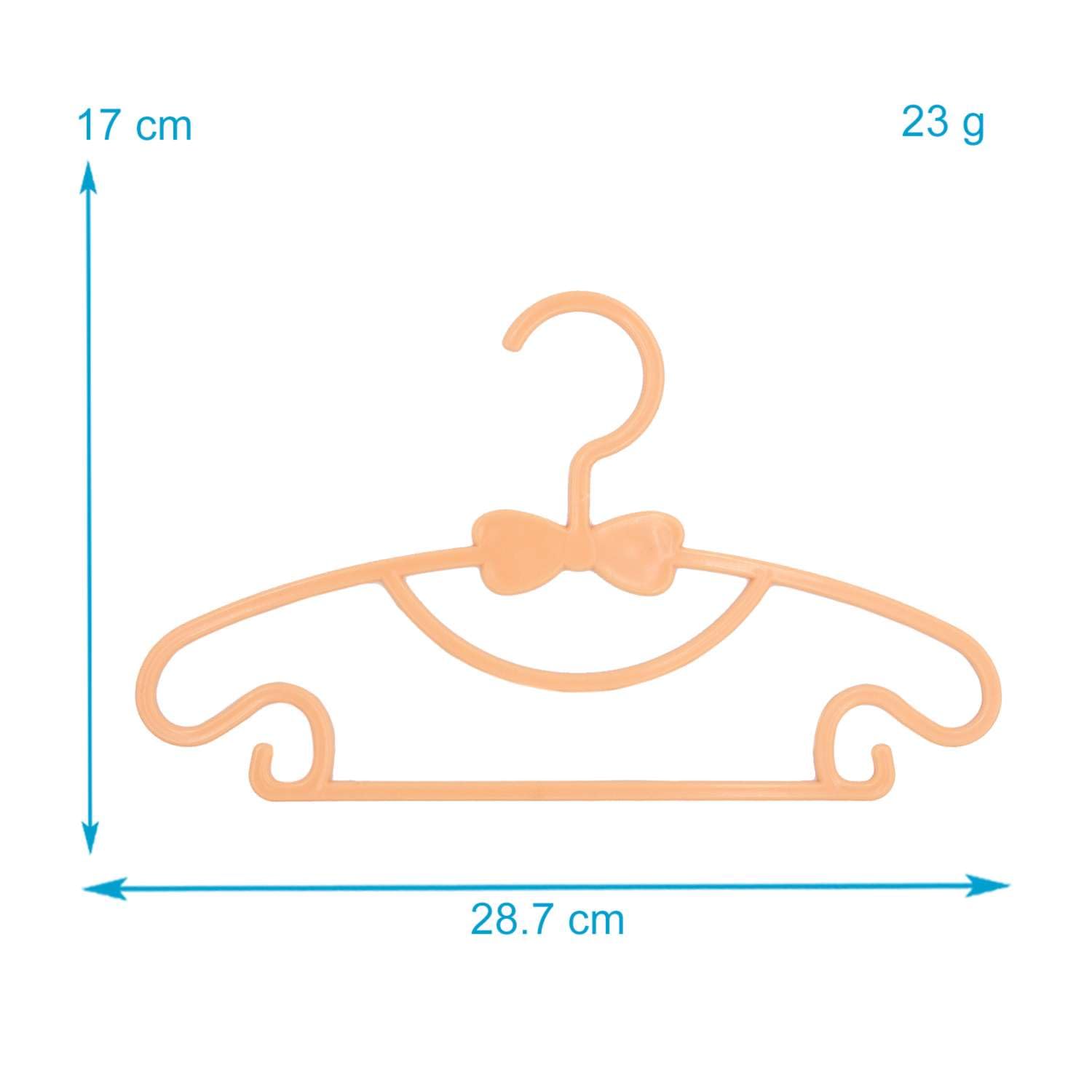 Intirilife Kinderkleiderbügel 5er Orange Kunststoff 28,7 cm