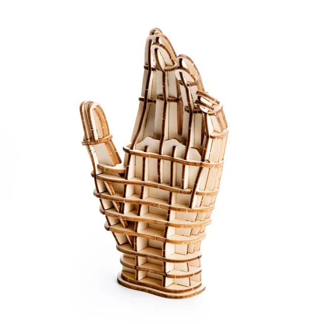Kikkerland Play Hand 3D Holzpuzzle Skulptur