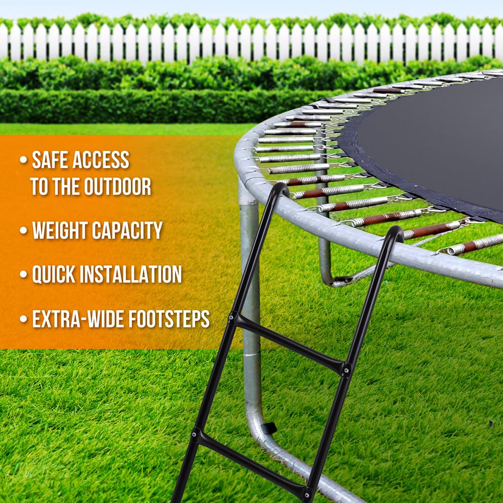 Serenelife Fitness Trampolinleiter Stahl verzinkt 264 lbs Outdoor