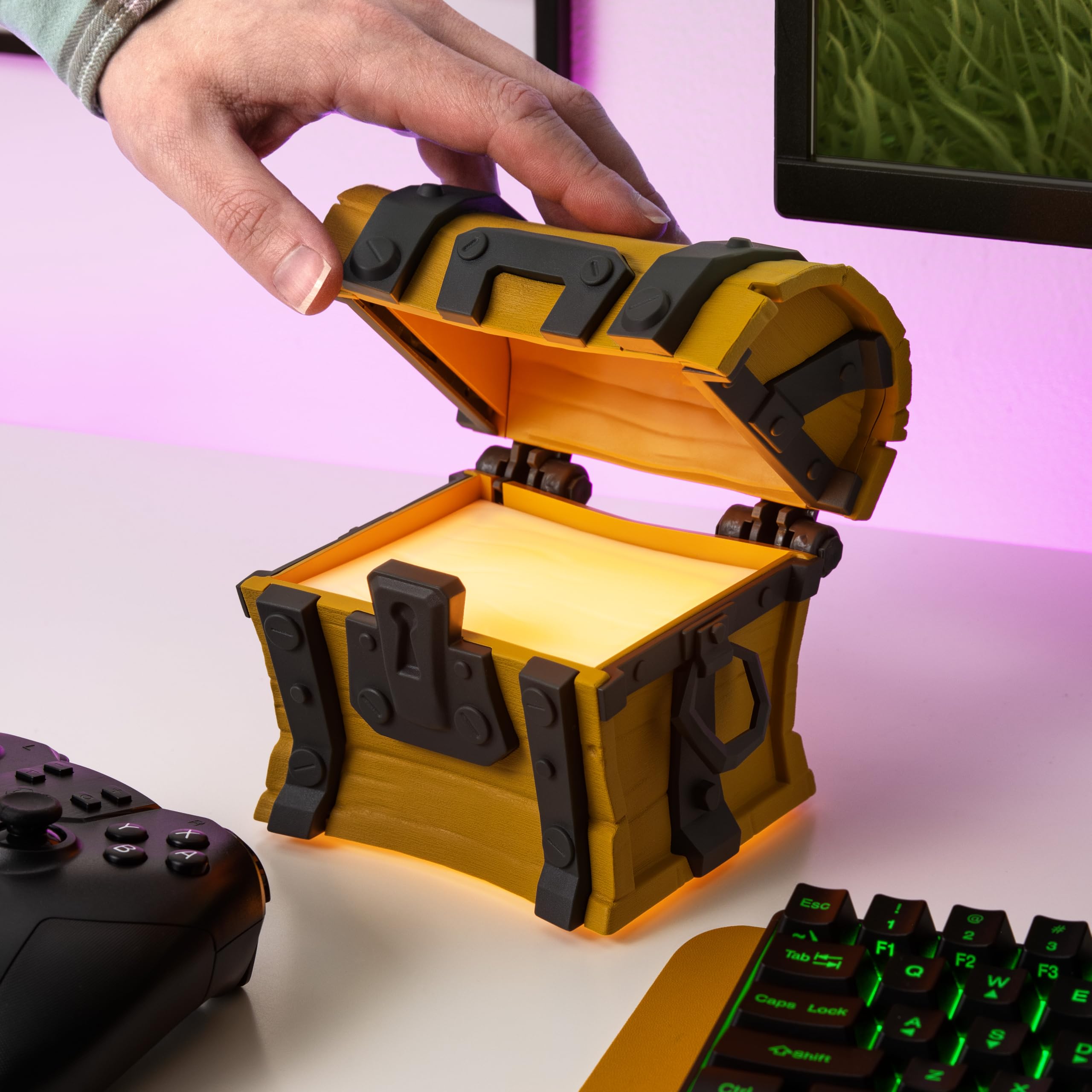 Paladone Lighting Fortnite Truhen-Licht mit Sound batteriebetrieben