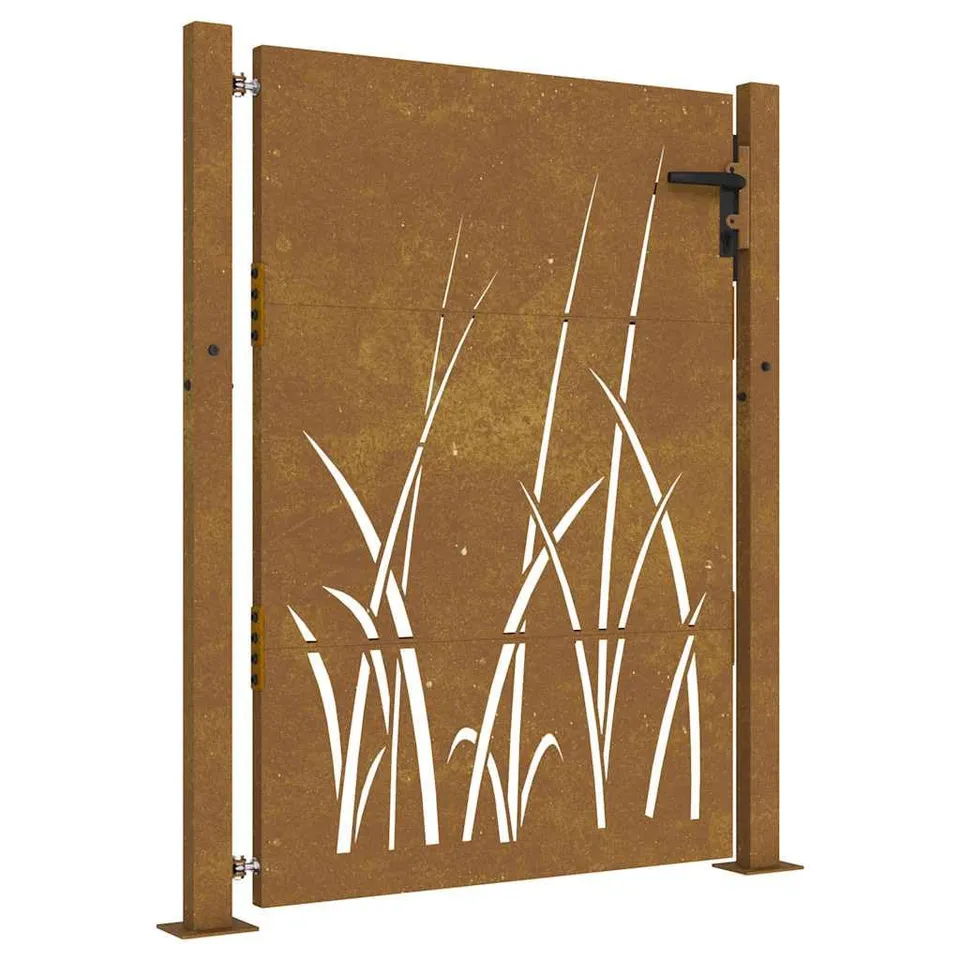 vidaXL Heim & Garten Gartentor 100x150 cm Cortenstahl Braun