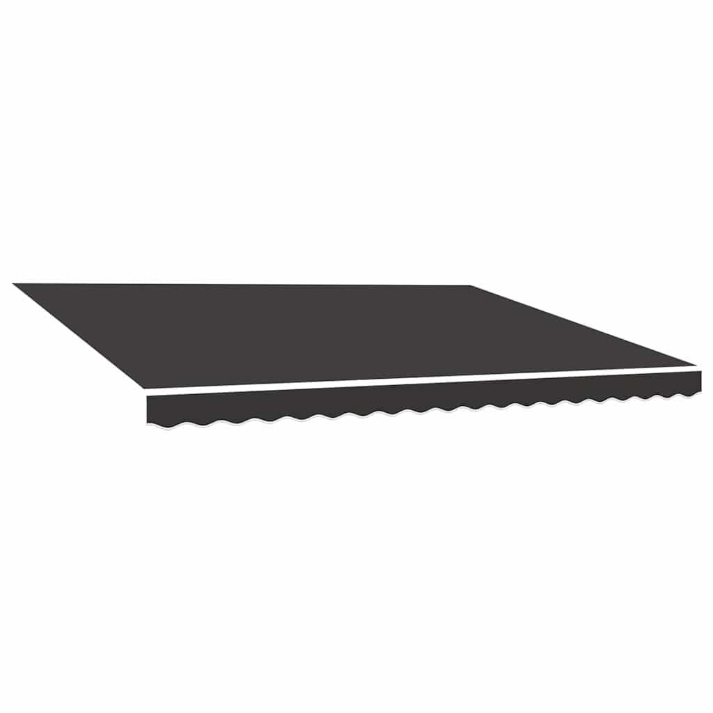 vidaXL Heim & Garten Markisen-Ersatzstoff grau 380x295 cm Polyester