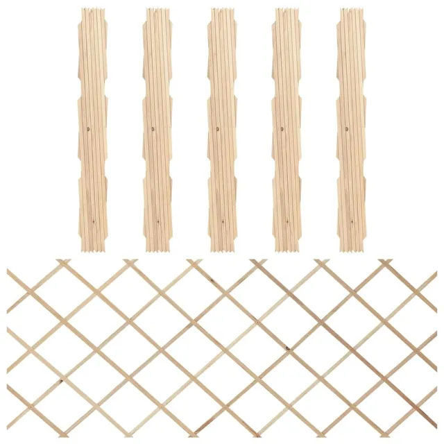 vidaXL Rankzaun Tannenholz 5er-Set 180x80 cm Braun Holzgitter