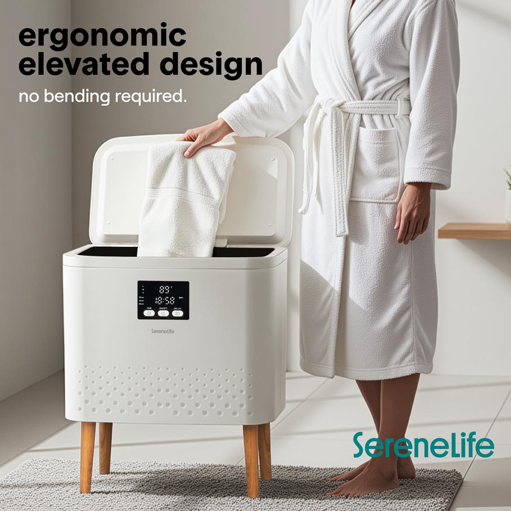 Serenelife Towel Warmers Handtuchwärmer weiß 20L WiFi
