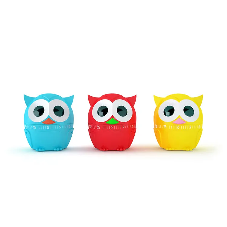 Kikkerland Owlet Küchentimer Eule 60 Minuten