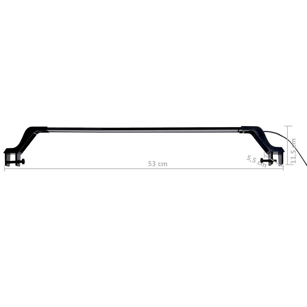 vidaXL LED Aquariumleuchte 55-70cm Blau Weiß Klemmen