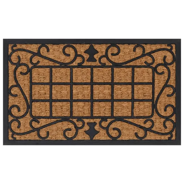 vidaXL Fußmatte 45x75 cm Gummi Kokosfaser Türmatte