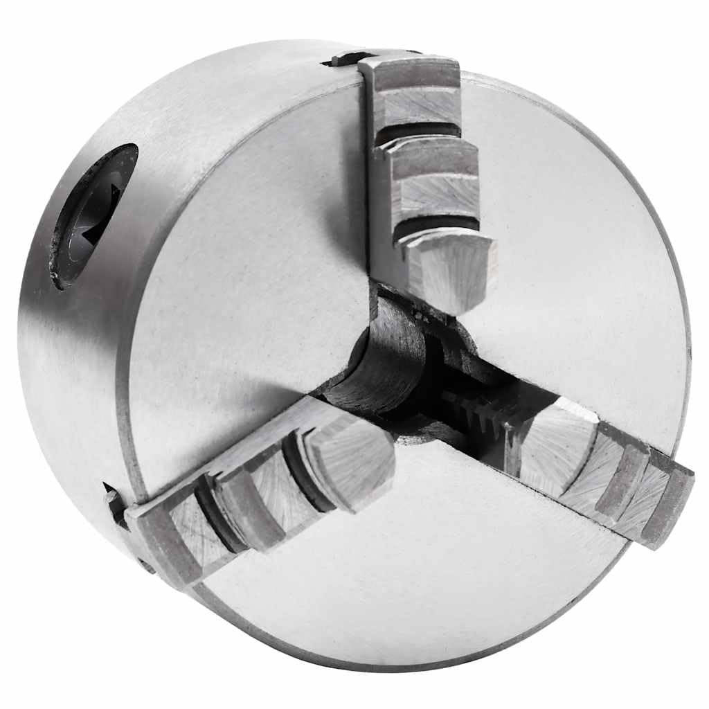 vidaXL Drehfutter 3-Backen Selbstzentrierend 80 mm Stahl