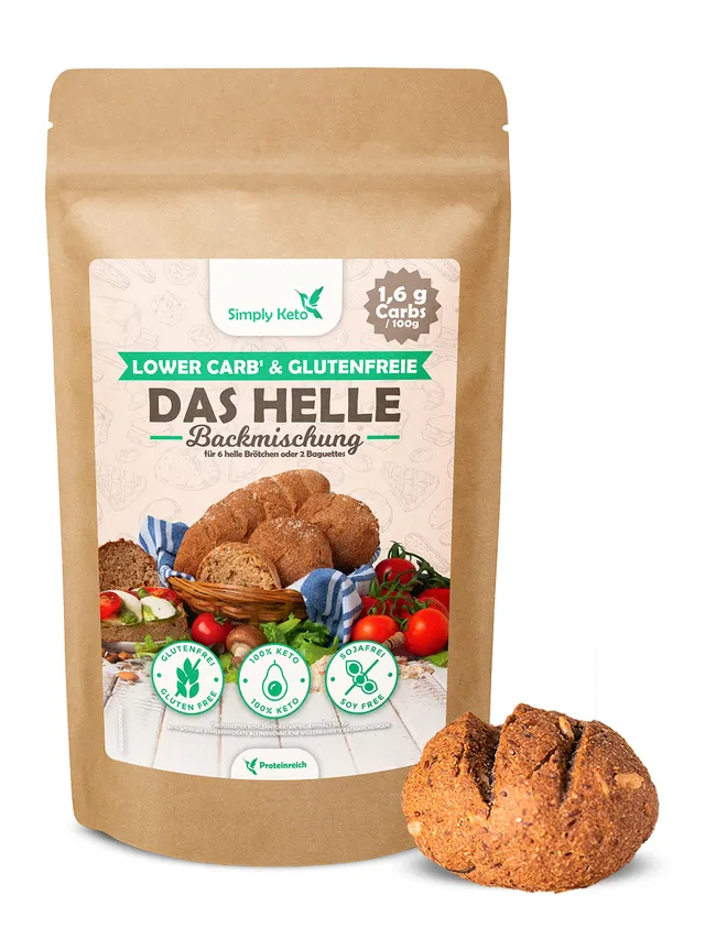 Simply Keto Die Helle Brot Backmischung 260 g Low Carb