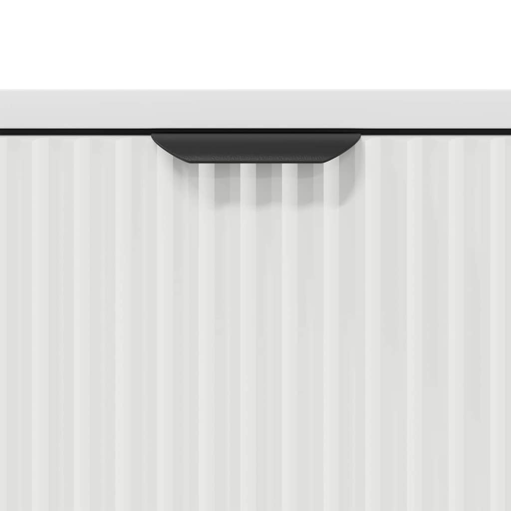 vidaXL Möbel Sideboard Weiß Holzwerkstoff 89,5x33x82 cm