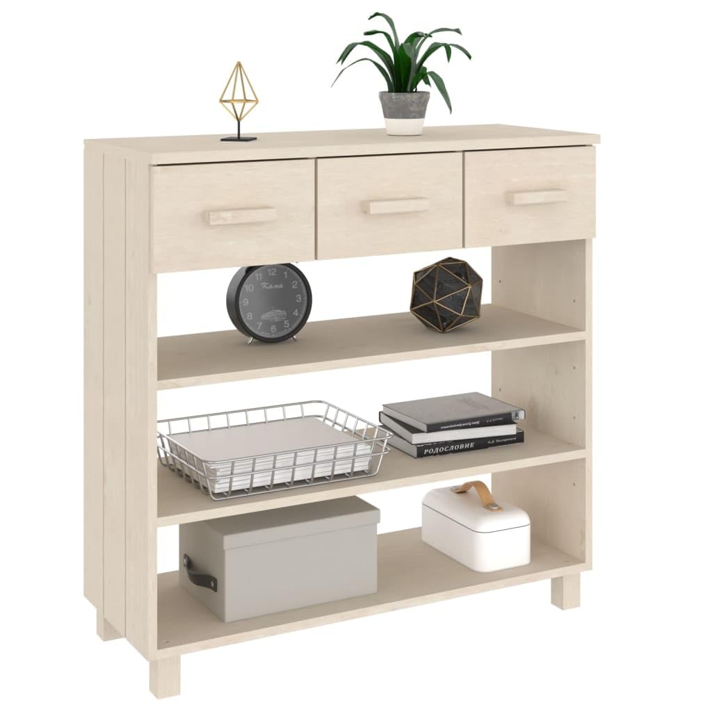 vidaXL Konsolentisch HAMAR 90x35x90 cm honigbraun Kiefer