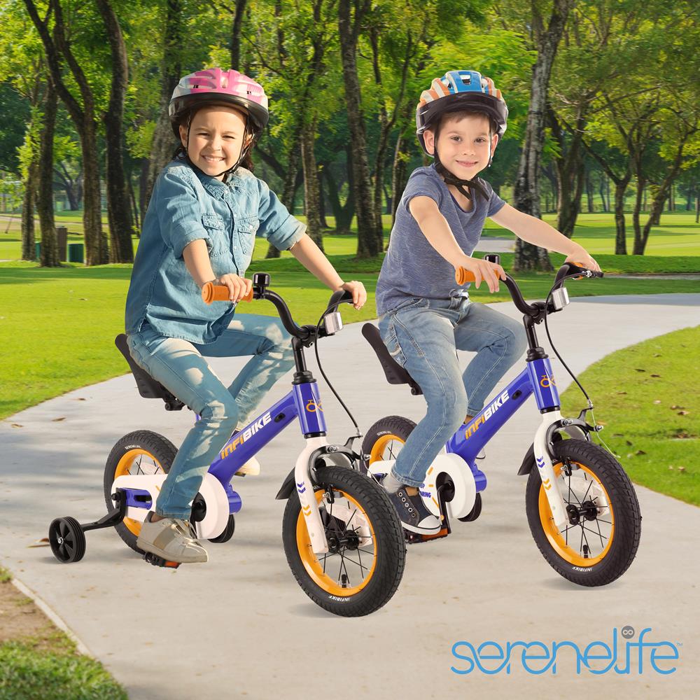 Serenelife Bicycle Kinderfahrrad 12 Zoll mit Stützrädern