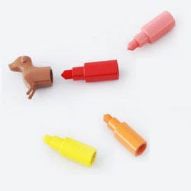 Kikkerland Home Rainbow Dachshund Marker 6er Set Dackel