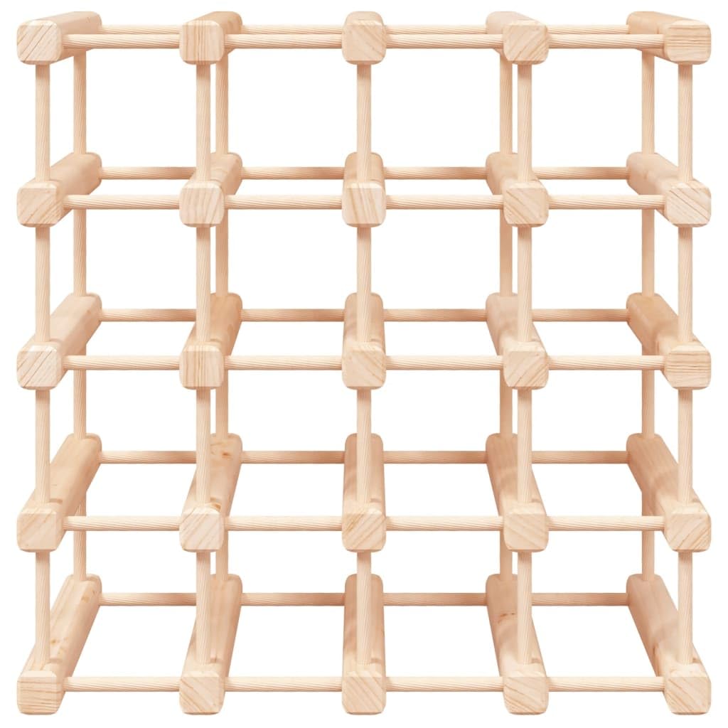 vidaXL Weinregal 20 Flaschen Kiefer 46,5x23x46,5 cm