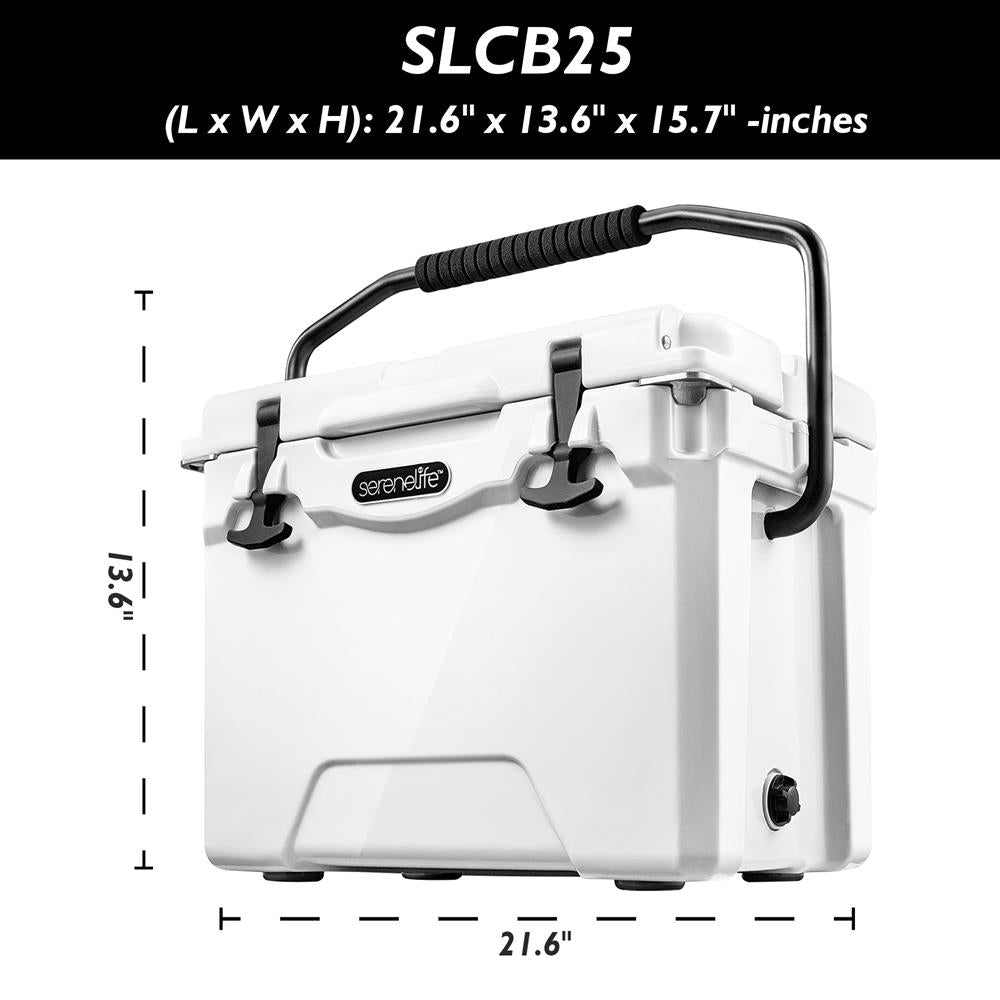 Serenelife Camping Kühlbox 25 Qt für 63 Dosen