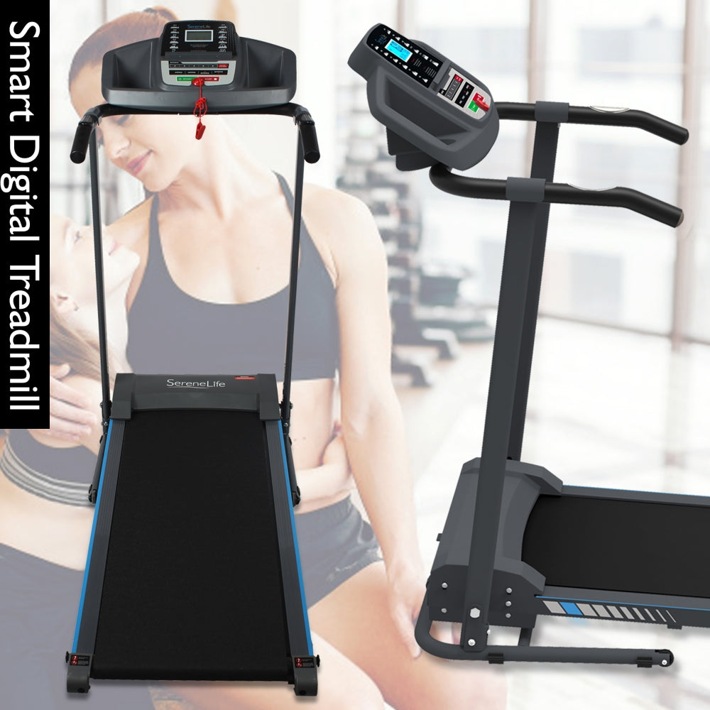 SereneLife Fitness Laufband klappbar Bluetooth 1,0HP