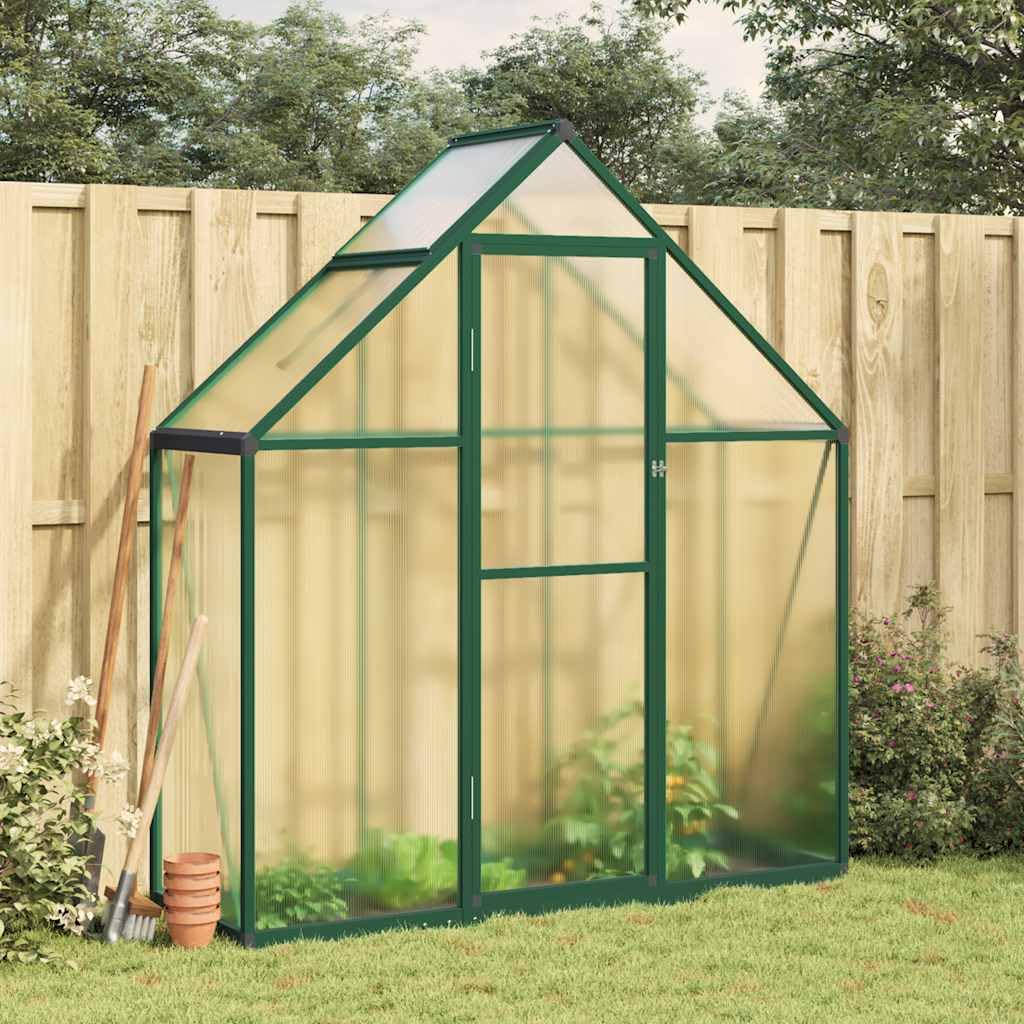 vidaXL Heim & Garten Gewächshaus 169x58x195 cm Grün Alu