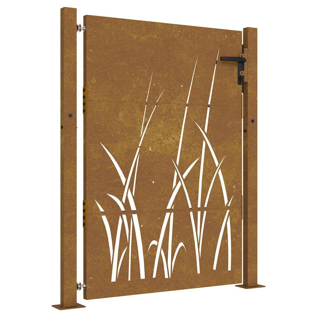 vidaXL Heim & Garten Gartentor 100x150 cm Cortenstahl Braun