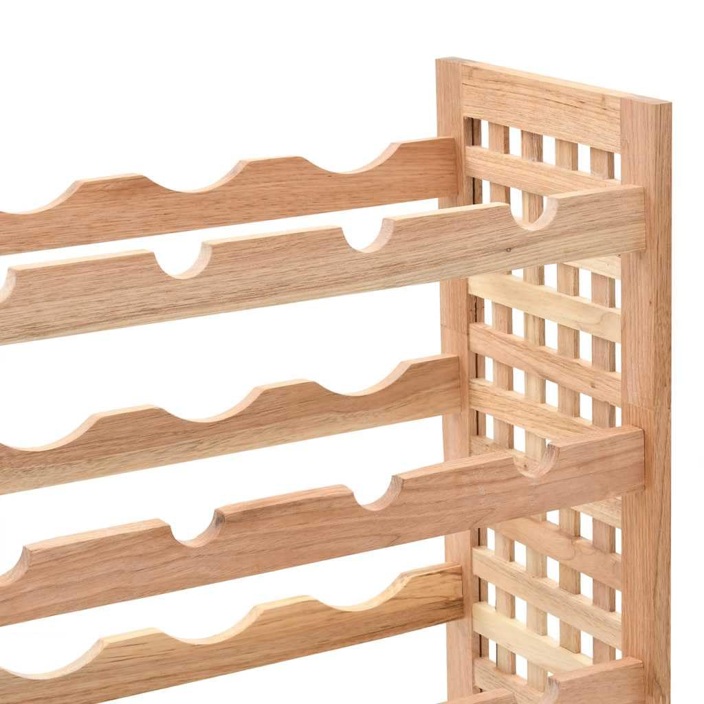 vidaXL Weinregal 25 Flaschen Nussbaumholz 63x25x73 cm