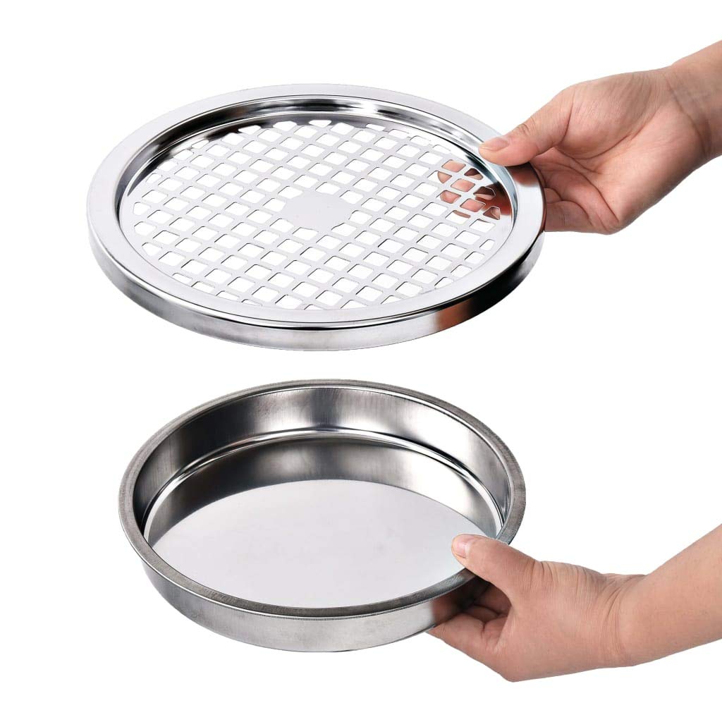 vidaXL Mülleimer Aschenbecher 30L Edelstahl Silber