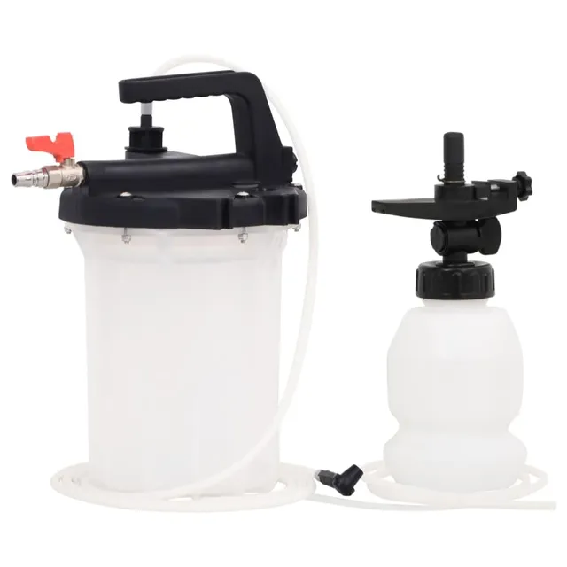 vidaXL Bremsenentlüfter Druckluft Entlüfter 3L Weiß Schwarz