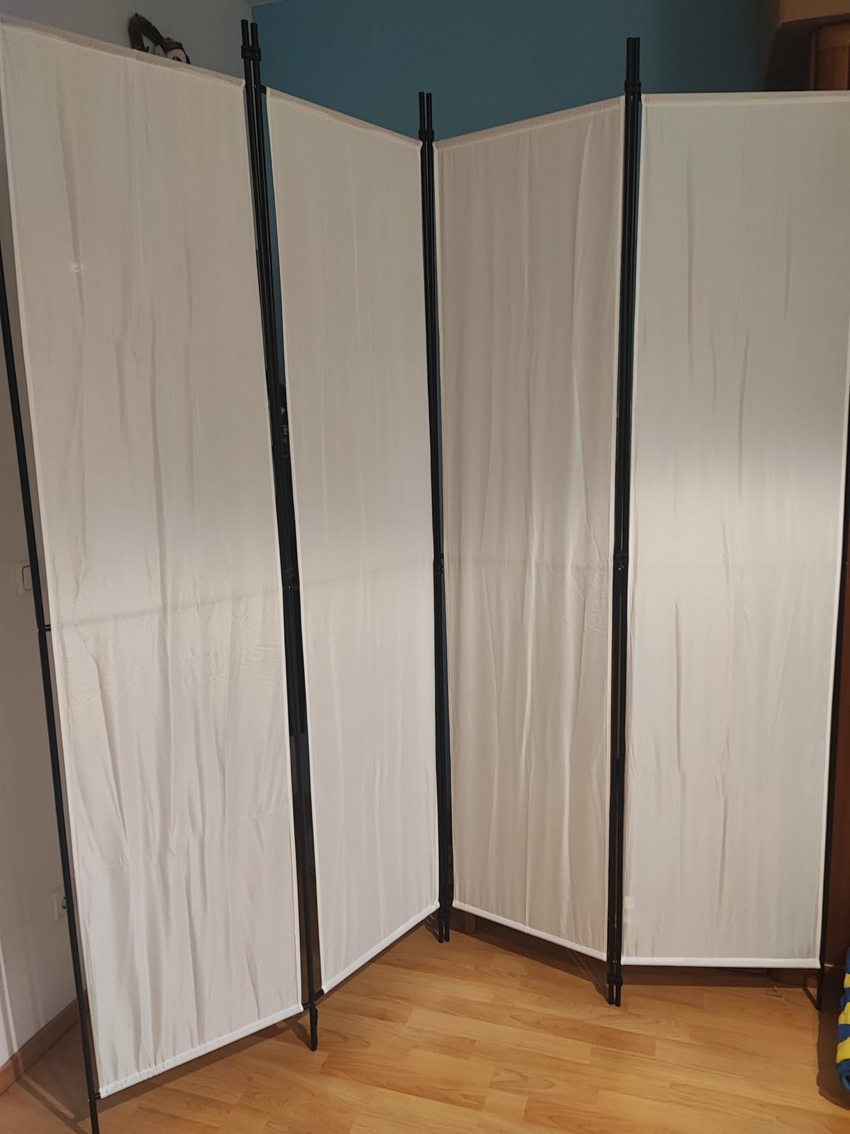 vidaXL Heim & Garten Paravent Raumtrenner 150x220cm Weiß-Braun