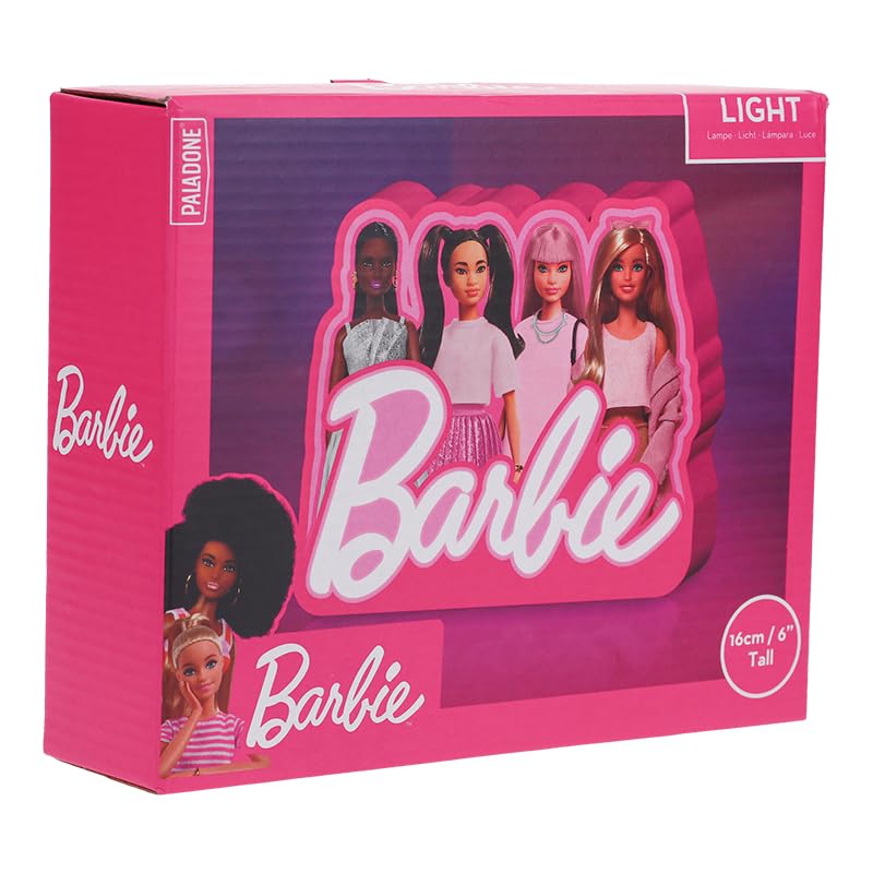 Paladone Lighting Barbie Box Licht 16 cm batteriebetrieben rosa