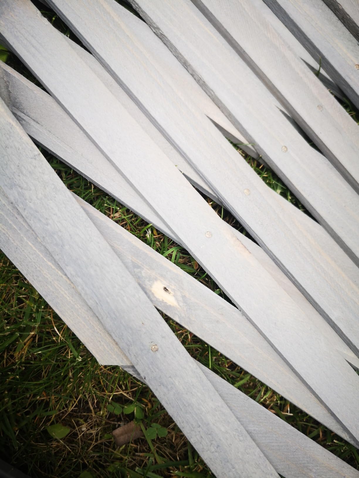 vidaXL Rankgitter Tannenholz 180x100 cm Grau ausziehbar