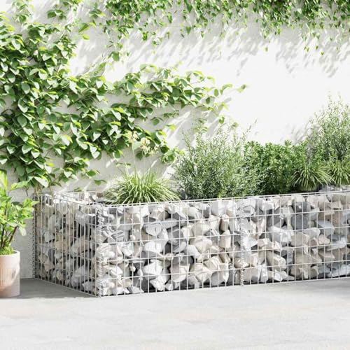 vidaXL Pflanzkübel Steinkorb 180x90x50 cm Gabione verzinkt