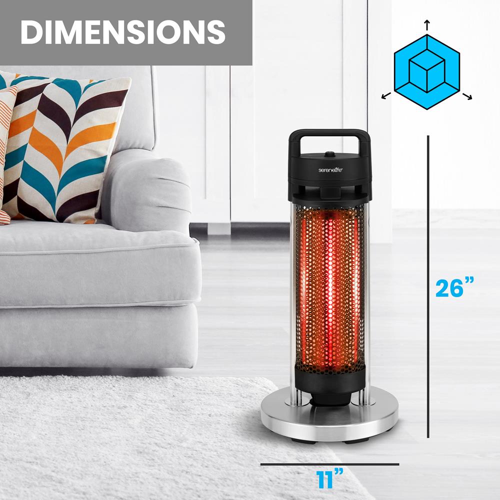 Serenelife Heater Infrarot Heizstrahler 900W Alu Terrasse