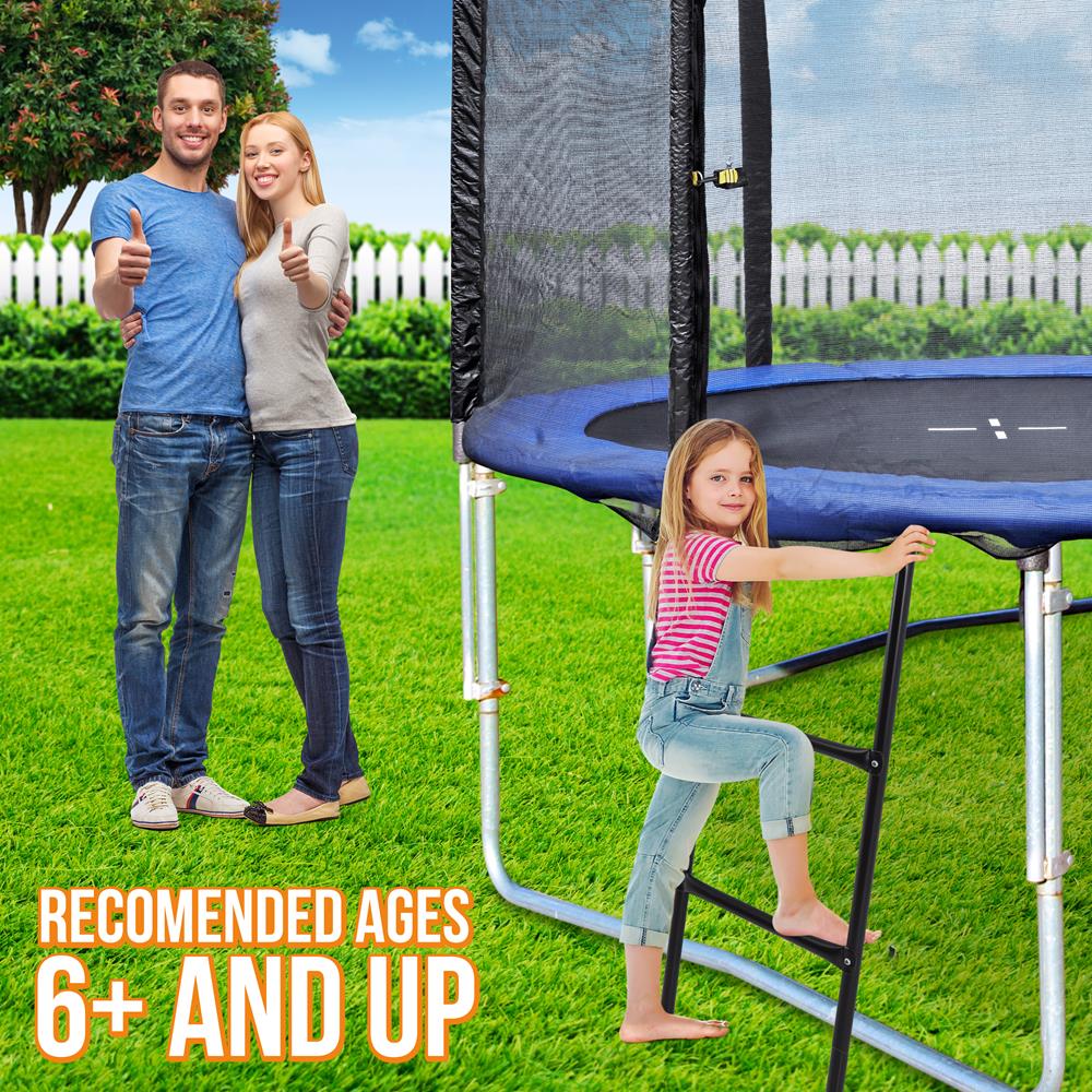 Serenelife Fitness Trampolinleiter Stahl verzinkt 264 lbs Outdoor