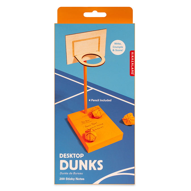 Kikkerland Desktop Dunks Haftnotizen Basketball Set