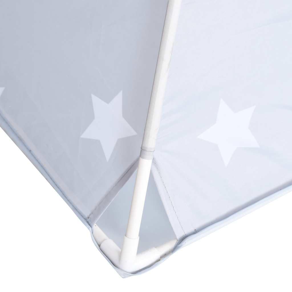 vidaXL Spielzeuge Spiele Kinder Tipi-Zelt Grau Polyester 115x115x160