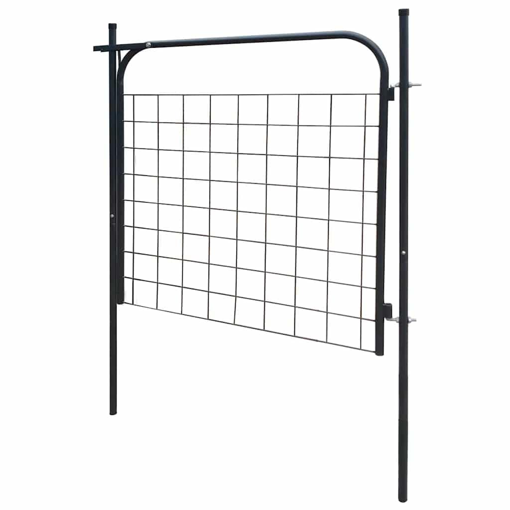 vidaXL Heim & Garten Gartentor 100x100 cm Anthrazit Stahl