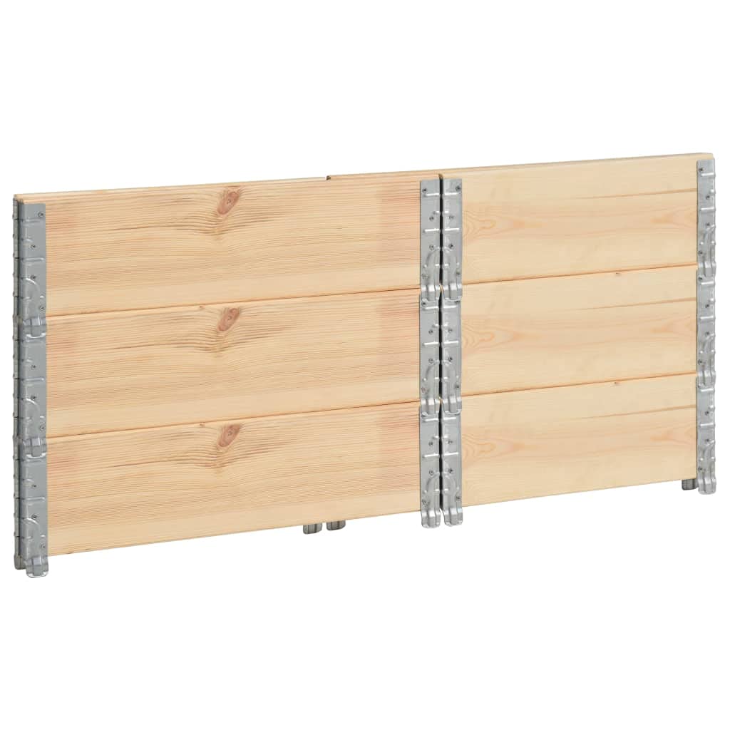 vidaXL Heim & Garten Palettenrahmen 60x80 Kiefer 3 Stück