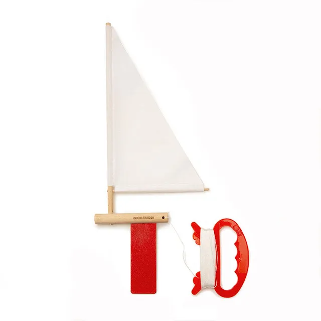 Kikkerland Huckleberry Segelboot Bastelset mit 10 m Leine
