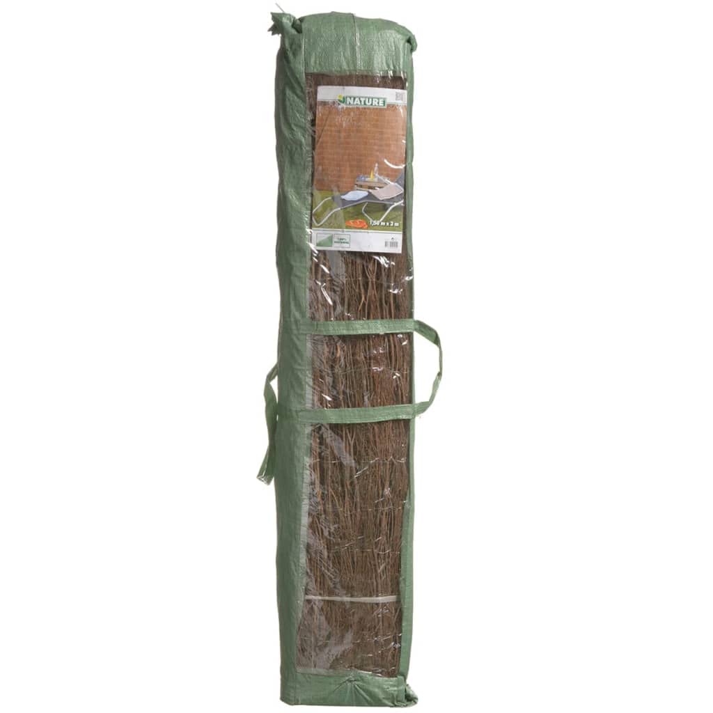 vidaXL Nature Gartenzaun Heidekraut 3x1 m natur