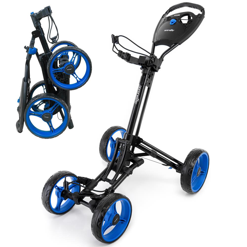 Serenelife Camping Golf Trolley 4 Räder Alu faltbar