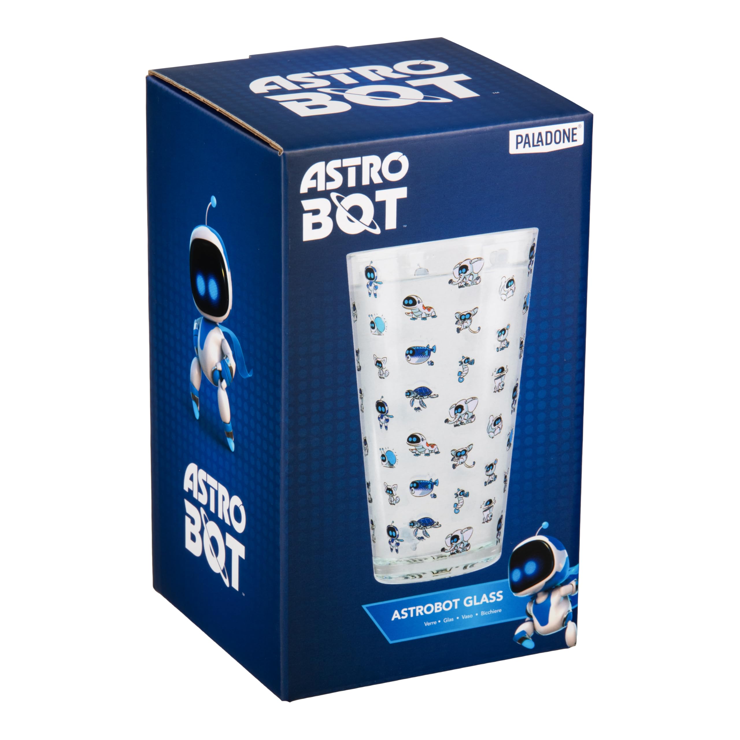 Paladone Astrobot Trinkglas 400 ml Glas mit Tier-Motiv