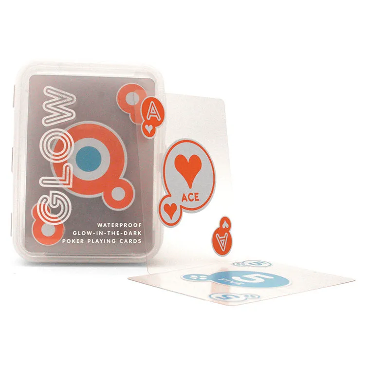 Kikkerland Play Spielkarten Glow in the Dark Poker