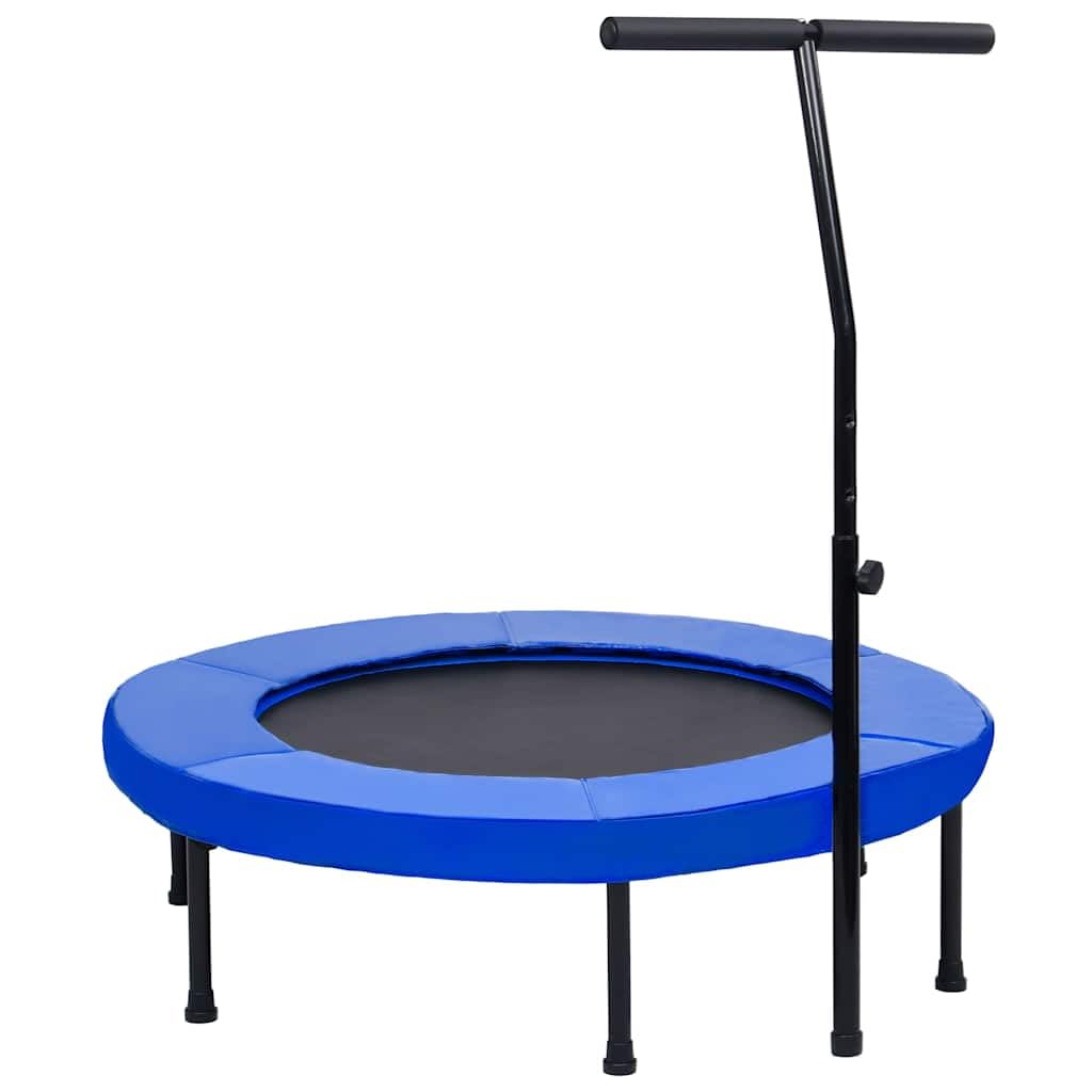 vidaXL Fitness Trampolin 102 cm mit Griff Minitrampolin Bungee