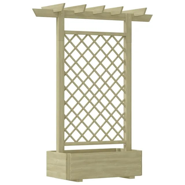vidaXL Heim & Garten Pergola mit Pflanzkasten 162x56x204 cm Holz