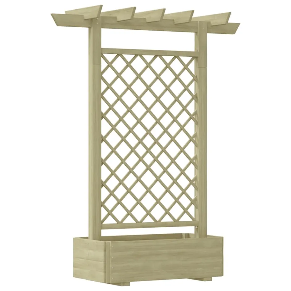 vidaXL Heim & Garten Pergola mit Pflanzkasten 162x56x204 cm Holz