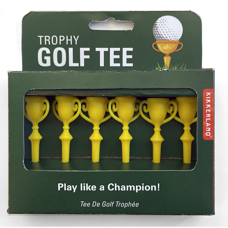 Kikkerland Home Trophy Golf Tee Golftees 6er
