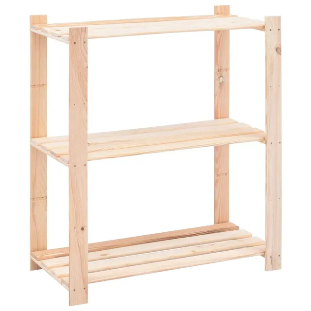 vidaXL Lagerregal Kiefer Massiv Holzregal 80x38x90 cm 150 kg