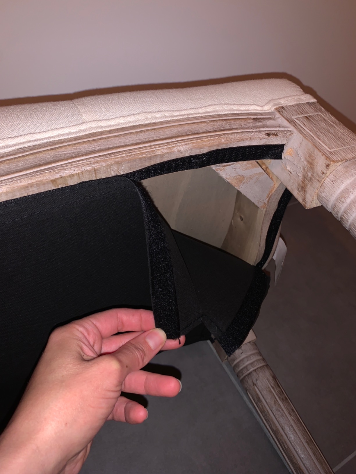 vidaXL Bank Sitzbank 150x40x48 cm Cremeweiß Leinen Holz