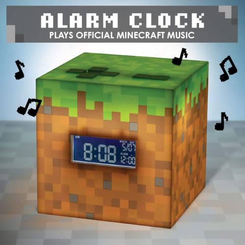 Paladone Lighting Minecraft Grasblock Wecker Digital Leuchte
